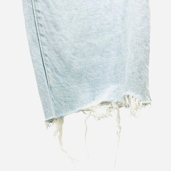 LOFT Women's Distressed High Rise Raw Hem Blue Denim Jeans Size 30/10 W32"xL30" - Picture 9 of 12